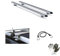 Kompatibel mit Renault Scenic III Anno 2014 Dachgepäckträger für Auto MENABO 130 cm mit erhöhten Geländern, hohen Händen, Gepäckträger aus Aluminium