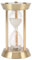 Hapivida Metall Sanduhr Timer, Vintage Sanduhr Ständer mit Weißem Sand für Wohnzimmer, Zuhause, Küche, Schreibtisch, Büro, Hochzeit Dekoration(10 Minute-Gold)