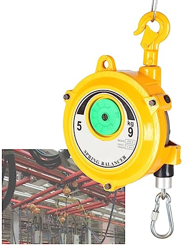 PUMPIE Einstellbarer Federzug Balancer, Einziehbarer Federzug, Aufhängen Spring Balancer, Federzug Heavy Duty, Einziehbare Selbsthemmend Federzug für Fabrik Werkstatt Maschinen (Size : 5-9kg)