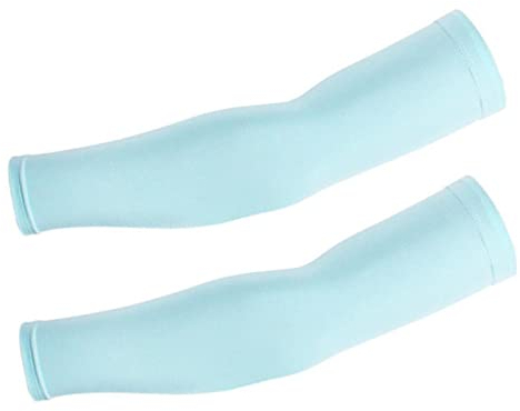 WANAM 1 Paar Arm Sleeve Radfahren Armlinge Sommer Fahrrad Laufen Arm Sleeves Basketball Volleyball UV-Schutz Armstulpen, hellblau, L