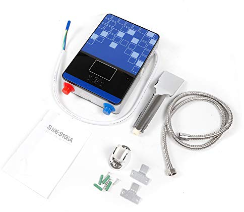 Kaichenyt Scaldabagno Set, Elettrico per Acqua Calda Istantanea con Bagno Doccia kit Scaldabagno per Famiglie 220 V 30-55 ℃