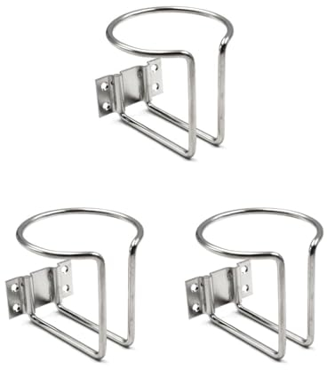 Lot de 3 porte-gobelets en acier inoxydable pour camping-car, camion, bouteille, porte-gobelet, porte-gobelet, bateau de pêche, pièces de rechange