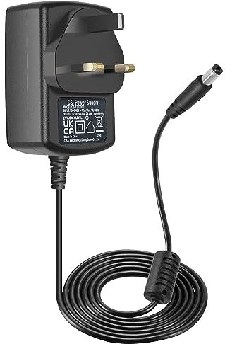 Lonnky 12V 2A Power Supply with 1.2 M Cable, Compatible with Led Strip Light, Home Security Camera, LCDs, Routers, 100-240V AC to 12V DC Adaptor Converter Wall Plug