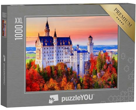 Puzzle 1000 Teile XXL „Neuschwanstein, Märchenschloss von König Ludwig II.“ – aus der Puzzle-Kollektion Schloss Neuschwanstein