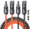 Solarkabel 6mm² 2x5m TÜV-Zertifiziert mit PV Stecker IP67 Verlängerungskabel Photovoltaik Solarkabel Solarstecker 10AWG Solarpanel PV Kabel 6mm2 Rot + Schwarz 1 Paar Balkonkraftwerk (6 mm²2) (5m)
