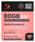 Three 80GB Data SIM – Uncapped 5G Speeds – Preloaded EVERY MONTH Until 8th JANUARY 2027 – No Contract – Plug & Play for Business Broadband, Routers & Phones