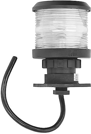 Hyuduo Rundumleuchte, Weißes LED-Ankerlicht, 24 V, 25 W, Rundum-Navigationslampe, 2 NM Sichtbarkeit, IP56, Wasserdicht für Marineboote, Navigationslichter