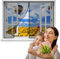 Fliegengitter Magnet Fenster, 100x100cmBalkonFenster Insektenschutz Fenster,Fliegenvorhang Magnetisch Fenstere, Haustier- und kinderfreundliches (Schwarz)