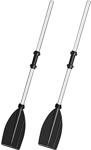 SIUKE Remo Kayak 125cm, Palas de Kayak de 125 cm Palas Ligeras de aleación de Aluminio y magnesio Palas de Kayak Desmontables
