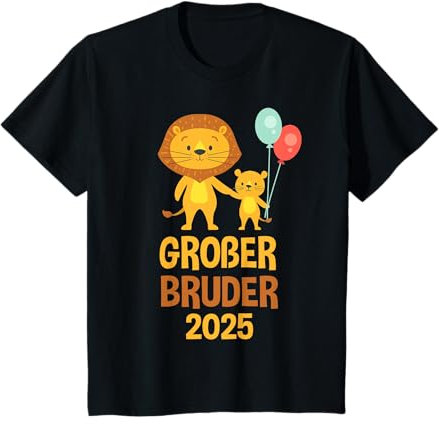 Großer Bruder Geschenke Kinder Großer Bruder 2025 TShirt Löwe T-Shirt