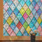 Windimiley Fensterfolie Blickdicht Sichtschutzfolie Fenster Selbsthaftend Sichtschutz bunt:Kein Klebstoff 3D StatischeFolie Kein Klebstoff Anti-uv Sonnenschutz Regenbogen 90x200cm