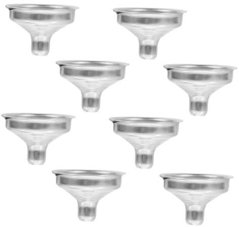 COLLBATH 8stücke Mini- -trichter Flüssigkeits-trichter Für Kleine Flaschen Zum Befüllen Von Und Ätherischen Ölen