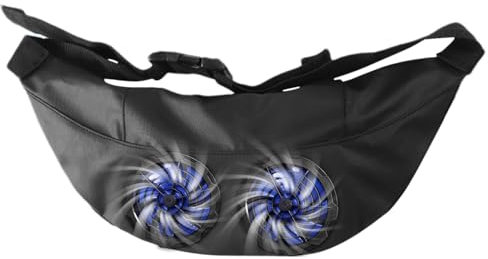 Waist Belt Fan Pack - Wearable Fan, Hands Free Cooling Belt | Rechargeable Waist Fan with Adjustable Speed, Travel Belt Fan Fanny Pack for Gardening Festivals Work and Recreation