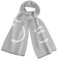 Calvin Klein Damen Soft Logo Cold Weather Birdseye Scarf Winterschal, Heather Mid Grey, Einheitsgröße