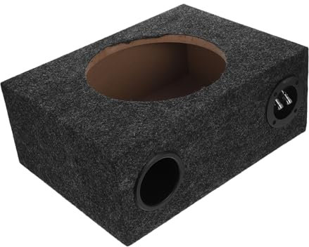 BELLIFFY 10 inch Car Subwoofer Enclosure Box Subs Car Woofer Sub Woofer Underseat Subwoofer Plush Wood ABS Zinc Alloy Material