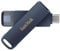 SanDisk 128GB Phone Drive chiavetta USB per iPhone/iPad, PC e Mac (2-in-1 archiviazione iPhone, con connettori Lightning e USB-C Backup Automatico, Protezione Tramite Password) Metallic Sky