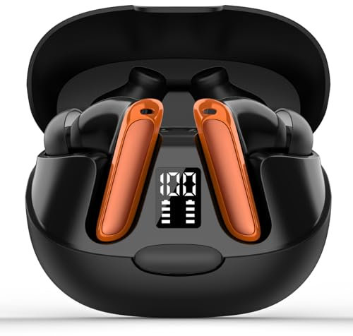 Genérico Auriculares inalambricos, 2024 Auriculares Bluetooth 5.4 con HiFi Estéreo, HD Micrófono
