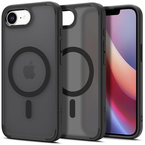 Spigen Ultra Hybrid MagFit Case for iPhone 16e 2025, Compatible with MagSafe Accessories - Frost Black