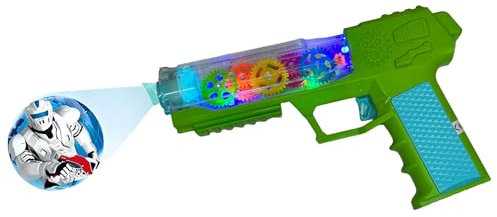 Pistola Giocattolo con Luci e Suoni Effetti Sonori e Proiettore Pistola Giocattolo Luci e Suoni Pistola Gioco per Bambini Fucile Giocattolo Mitra Gioco con Luci e Suoni Mitragliatrice Giocattolo