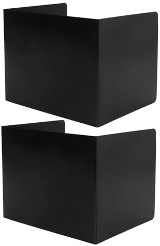 GRADENEVE 2Stücke Schreibtischteiler aus Kunststoff für Schüler Sichtschutz Trennwände für Büro und Klassenzimmer Installieren Langlebig und Vielseitig Einsetzbar