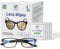 VisClear Lens Wipes for Eyeglasses, 200 Counts, Ocean Scented Individually Wrapped Pre-Moistened Eyeglass Cleaner Wipes, Streak-Free & Scratch-Free Glass Wipes for Eyeglasses, Camera Lens