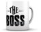 Tasse en céramique pour petit-déjeuner avec poignée avec coffret cadeau The boss
