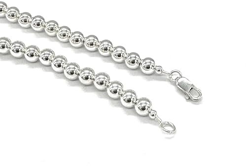 925 Sterling Silver Small to Chunky Ball Bead Chain Necklace 1.5, 3, 4, 5, 6, 8 and 10mm Diameter Ball Options (1.5 mm ball beads, 16 / 41 cm long chain)