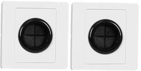 EXCEART 2pezzi Coperchio Per Passacavi Da Parete Con Gasket in Gomma Copertura Decorativa Per Prese Elettriche Con Foro Per Cavi Design Elegante E Facile Installazione Per Gestione Cavi Tv E Av