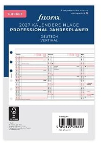 Filofax Kalender Pocket Prof.Jahresplaner (deutsch)2027