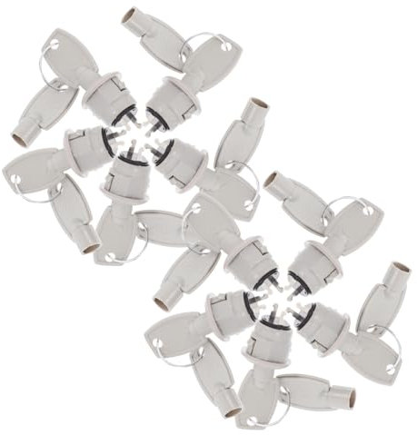 JUMPLAWN 10Sätze Schlüsselschalter für Sicherheitsschlösser Drehmechanismus aus Robustem für Telefonanlagen Hydranten Reset Einfache Installation Mühelose