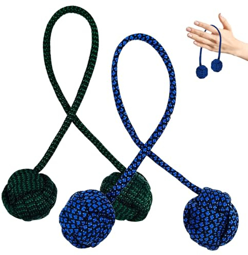 2 Stück Fidget Werkzeuge Adhs Finger Sportwerkzeuge Anti Stress Werkzeuge | Erwachsene Lanyard Perlenanhänger Sport Werkzeug Entspannung -Werkzeug, Um Stress Zu Reduzieren (Grün + Blau)