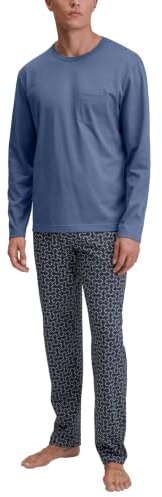 CALIDA Relax Imprint Pyjama Herren Coastal Fjord 52-54
