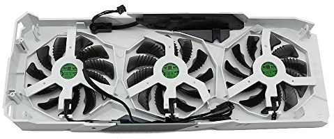 ZCDYGHU Dissipateur Thermique de Remplacement pour Carte Graphique RTX 2060 S avec Ventilateur pour GIGABYTE pour Super Gaming OC 3X Blanc(Plastic Case Fan)