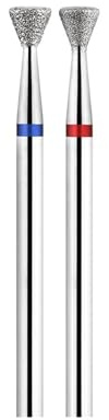 ZHLWei 2 pezzi/set punte da trapano for unghie strumento for rettifica for manicure elettrico for rimozione cuticole fresa diamantata