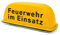 Magnet-Dachaufsetzer Feuerwehr im Einsatz (M, Gelb)