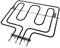 Zanussi 3570337018 oven and stove accessories, heating elements, hob, quality replacement double grill heating element for your grill, this part/accessory is suitable for different brands.