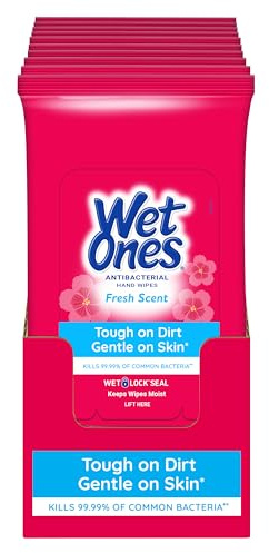 Wet Ones Travel Packs Fresch Scent 10 Packs, 200 Wipes by WET ONES