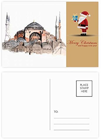 Türkei Hagia Sophia Istanbul Santa Claus Postkarten-Set Dankeskarten 20 Stück