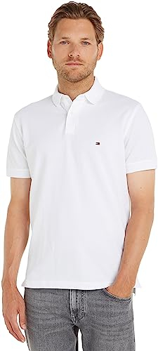 Tommy Hilfiger 1985 Regular Polo Mw0mw17770 Camiseta, Blanco (White), L para Hombre