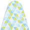 Encasa XO Housse Table à Repasser Luxury Line avec Rembourrage Extra épais (Convient aux Planches Standard de Medium de 112x34 cm) Triangles Aqua - pour Home & Hotel