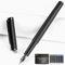 Jinhao Fine Nib Fountain Pen - Includes 10 Ink Cartridges (5 Black, 5 Blue) and Ink Refill Converter | Calligraphy Pen, Consistent Writing, Smooth Flow