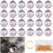 UptVin 24 cristales colgantes de bola de prisma de cristal, 100 anillos, bola de cristal de metal, arco iris para decoración de ventanas, hogar, oficina, jardín, decoración, atrapasueños de ventana,