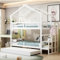 Etagenbett Kinderbett 90x200, Hochbett Kinder mit Rutsche, Stockbett Für 2 Kinder, Hausbett, Etagenbettrahmen, Spielbett, Jugendbett, Etagenbett, ohne matratze (Etagenbett mit Treppe & Ausziehbett)