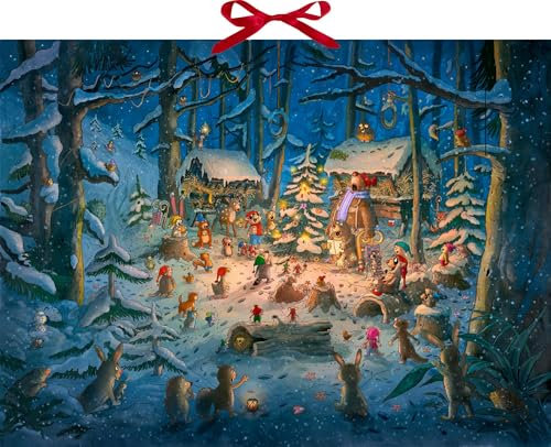Wand-Adventskalender – Tierischer Chor im Winterwald