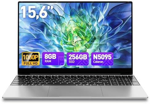 Tuonoyee Laptop 15.6 Inch Win 11 Laptop Computers 8GB RAM 256GB SSD, Celeron N5095 Processor, 1080P FHD Display, Backlit Keyboard, Fingerprint,Laptops for Business, Studen