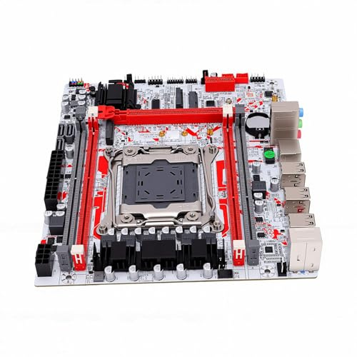 Sxhlseller Placa Base para Juegos X99 LGA 2011-3 para Xeon E5 V3 V4 DDR3 CPU 4 Canales 128GB Micro ATX con M.2 NVMe Potencia de 8 Fases