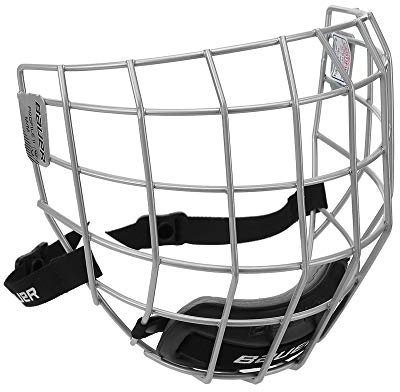BAUER Facemask Profile II Visier, Größe:XS, Farbe:Silber