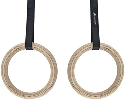 ProsourceFit Unisex – Erwachsene Gymnastik aus Holz Gymnastische Ringe, Mehrfarbig, Einheitsgröße