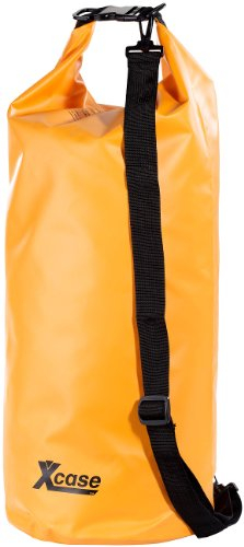 Xcase Packtaschen: Wasserdichter Packsack 25 Liter, orange (Paddelsack, Packsack aus LKW-Plane, Reisetasche)