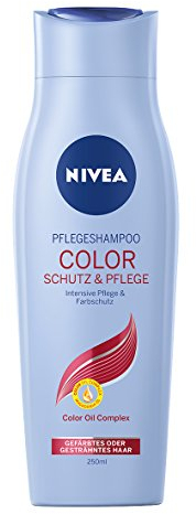 NIVEA 4er Pack Haar-Pflegeshampoo für gefärbtes oder gesträhntes Haar, 4 x 250 ml Flasche, Color Schutz & Pflege